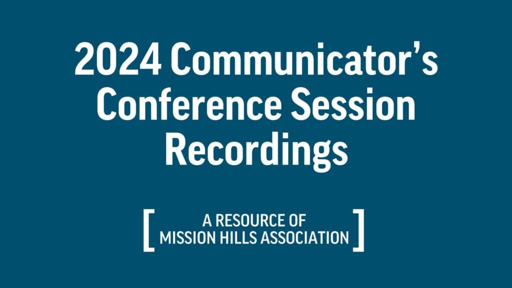 2024 Communicator’s Conference Session Recordings