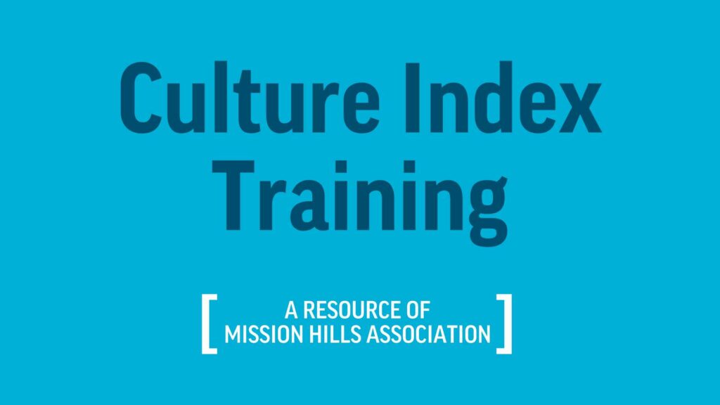 Culture Index Training